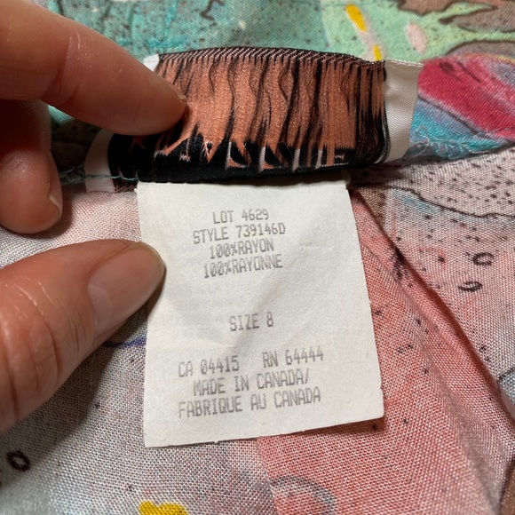 Vintage 80s Abstract Pastel Ocean Matching Set - Picture 10 of 11